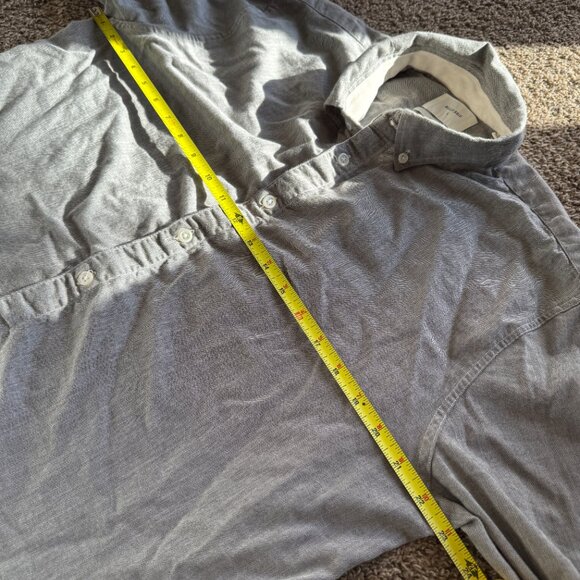 Billy Reid Patterned Long Sleeve Cotton Wool Button Up Shirt Size Large Brown - Picture 4 of 7